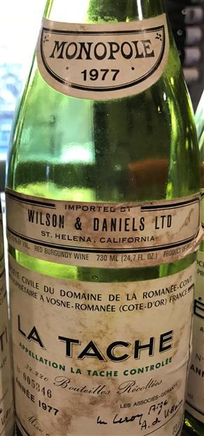 1972 Domaine de la Romanée-Conti La Tâche - CellarTracker