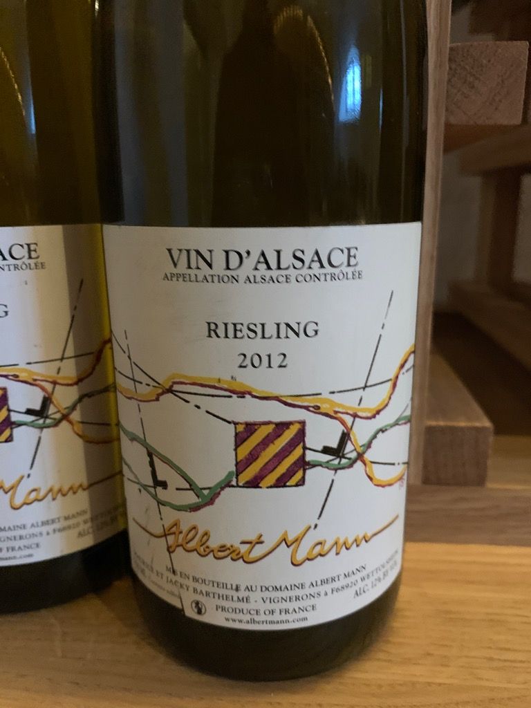 2012 Albert Mann Riesling, France, Alsace - CellarTracker