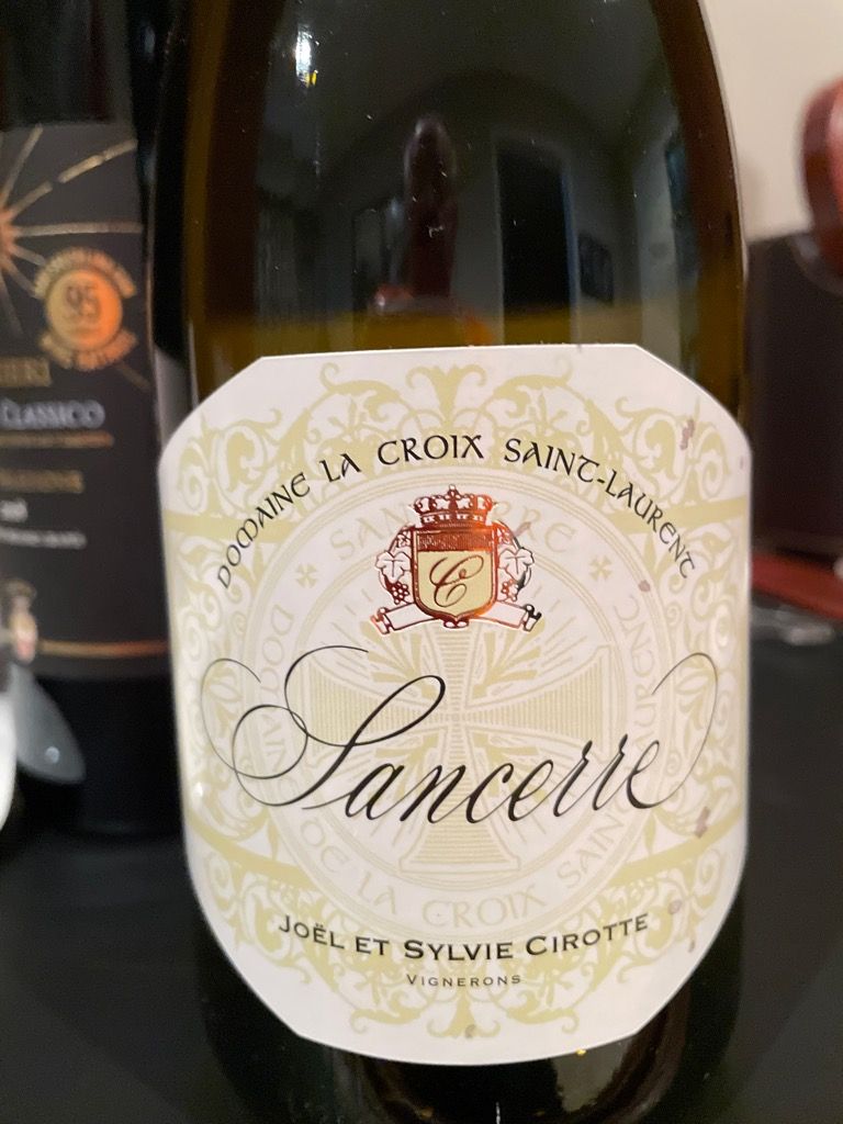 2022 Joël et Sylvie Cirotte Sancerre Domaine La Croix Saint-Laurent ...