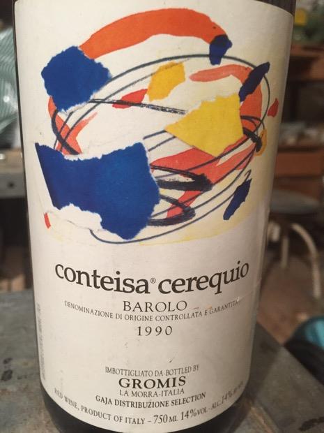1993 Gromis (Gaja) Barolo Conteisa Cerequio - CellarTracker