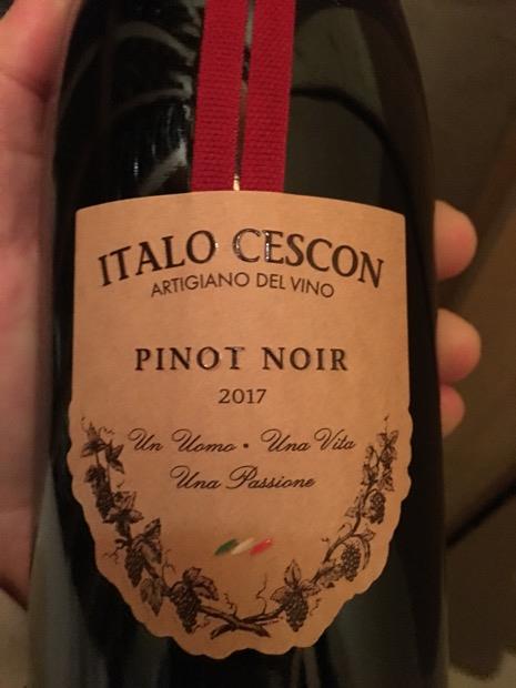 2017 Italo Cescon Pinot Nero Veneto IGT - CellarTracker