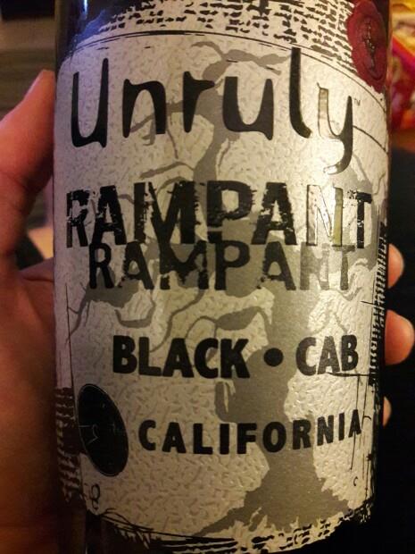 2016 Unruly Wine Cellars Rampant Black Cab, USA, California - CellarTracker
