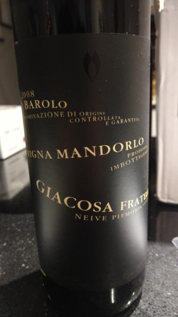 2008 Giacosa Fratelli Barolo Scarrone Vigna Mandorlo - CellarTracker