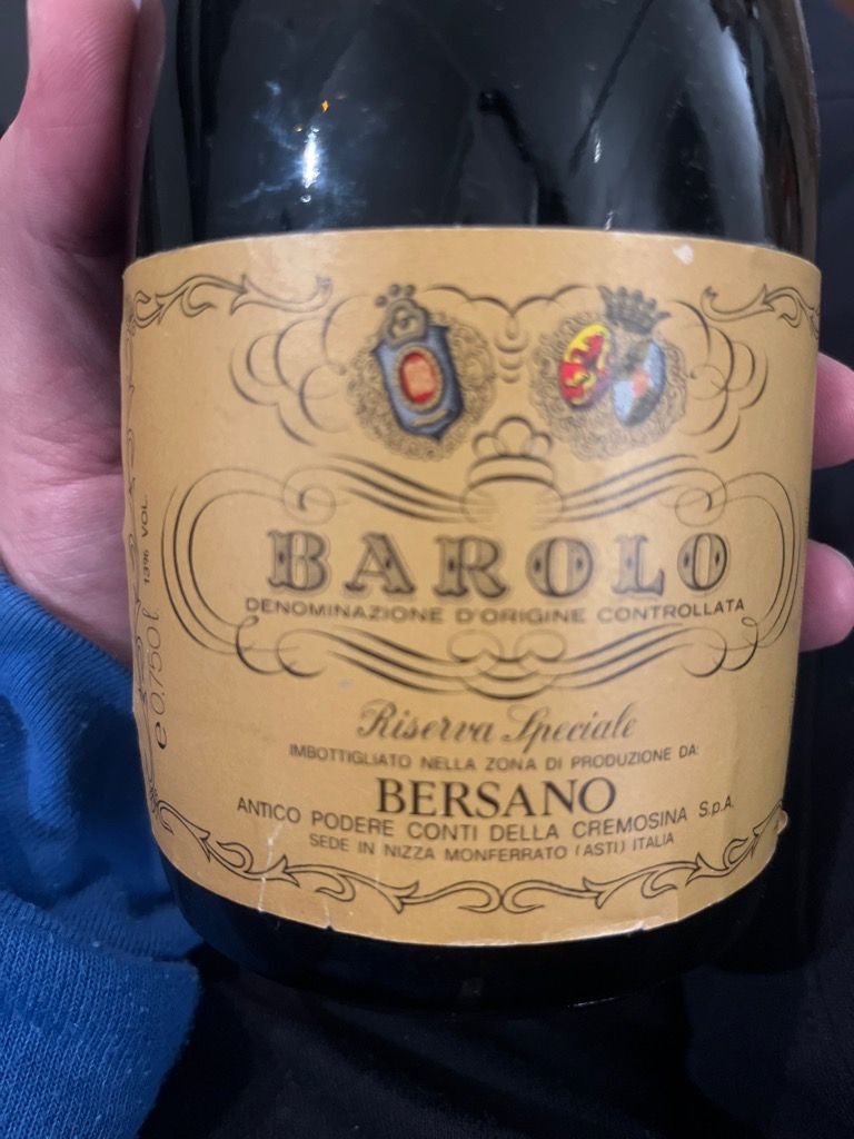 1974 Bersano Barolo Riserva Speciale - CellarTracker