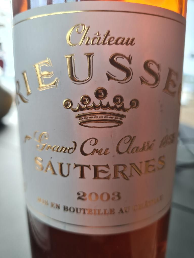 シャトーリューセック 2004 2004 Château Rieussec - CellarTracker