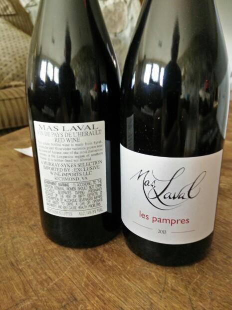 2013 Mas Laval Pays d'Hérault Les Pampres, France, Languedoc Roussillon ...
