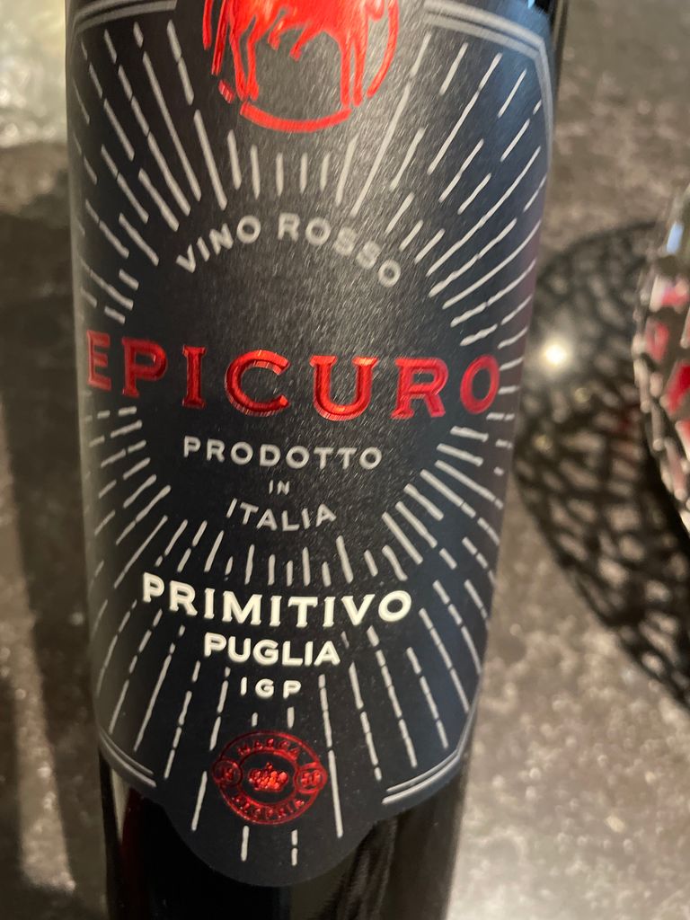 2020 Epicuro Primitivo Puglia IGT, Italy, Puglia, Puglia IGT ...