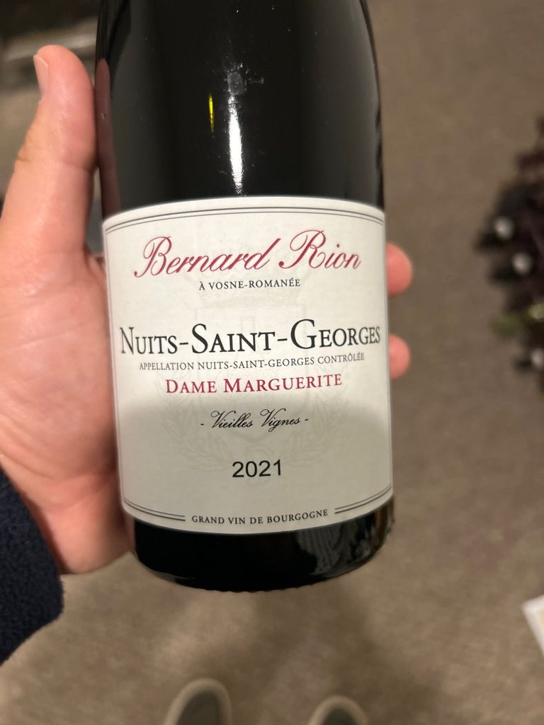 2021 Domaine Armelle et Bernard Rion Nuits-Saint-Georges Cuvée Dame ...