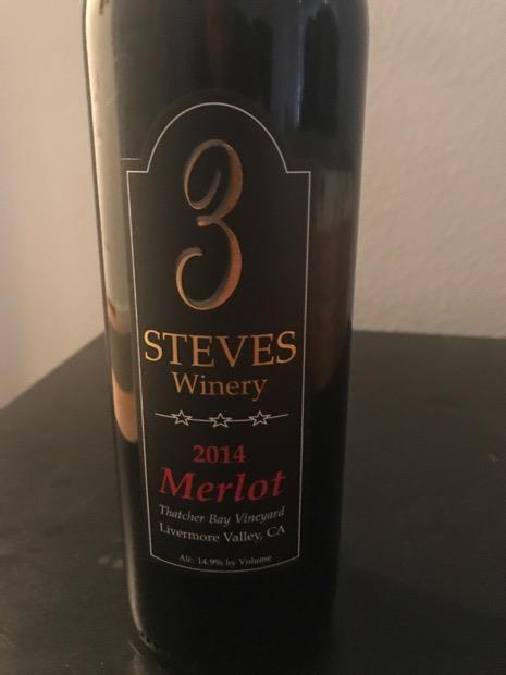 2016 3 Steves Winery Merlot, USA, California, San Francisco Bay ...