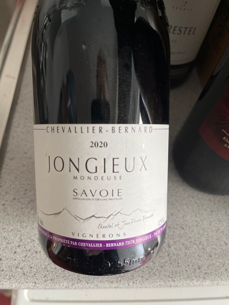 2020 Chevallier Bernard Mondeuse Vin De Savoie Jongieux, France, Savoie ...