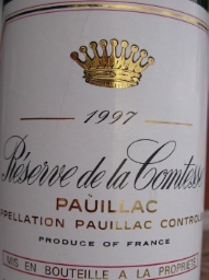 1997 Château Pichon Longueville Comtesse de Lalande Réserve de la