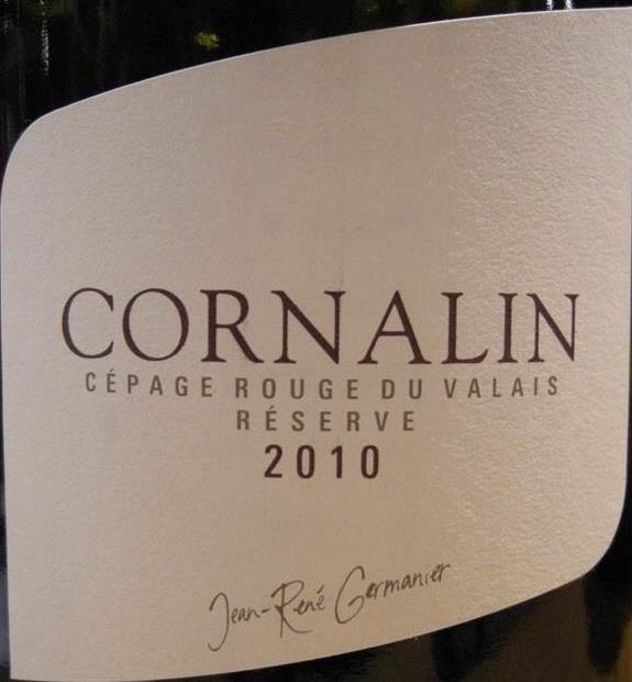 2010 Jean-René Germanier Cornalin Reserve, Switzerland, Valais, Vétroz ...