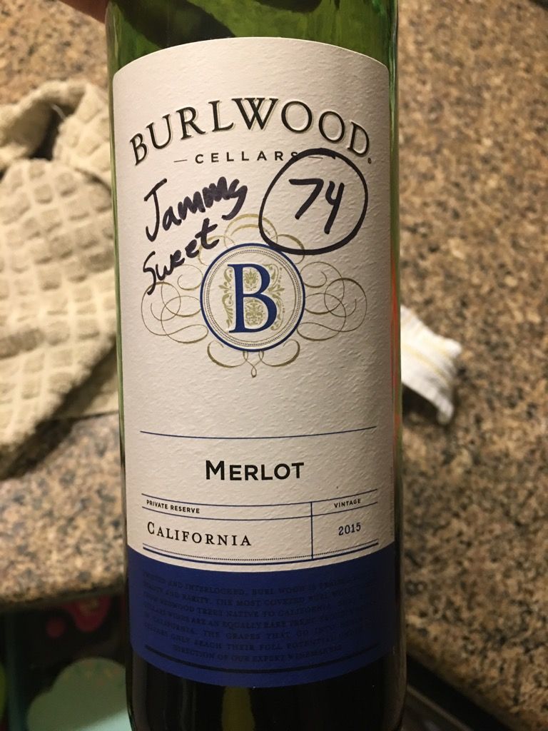 2015 Burlwood Cellars Merlot, USA, California CellarTracker