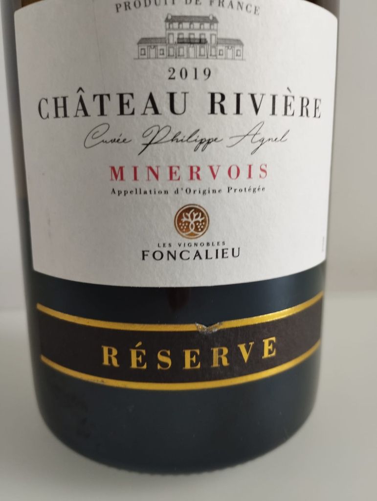 2019 Château Rivière Minervois Cuvée Philippe Agnel Reserve, France ...