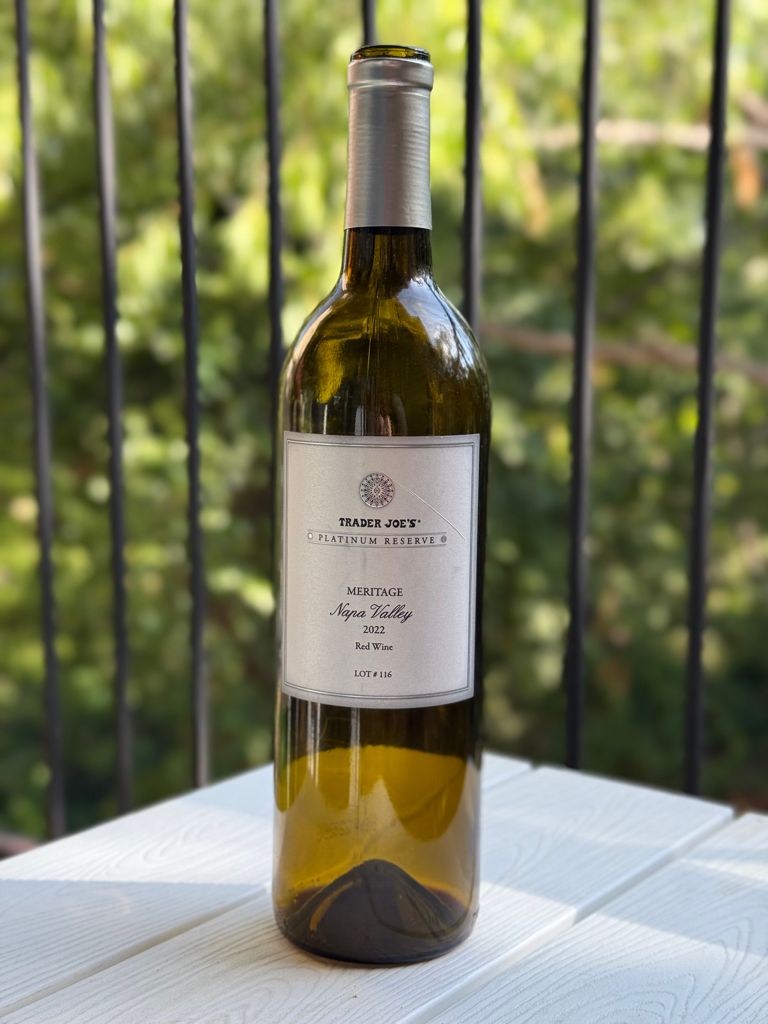2022 Trader Joe's Platinum Reserve Meritage Lot # 116 Napa Valley