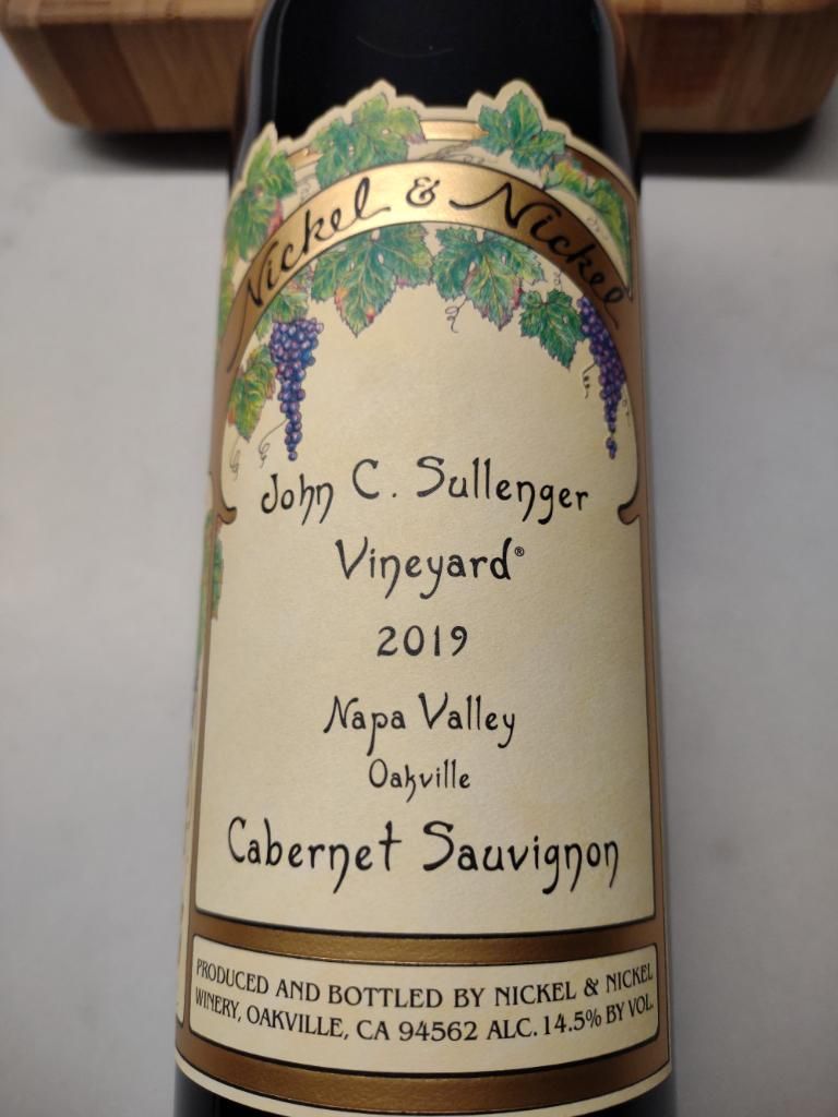 2019 Nickel & Nickel Sauvignon John C. Sullenger Vineyard, USA