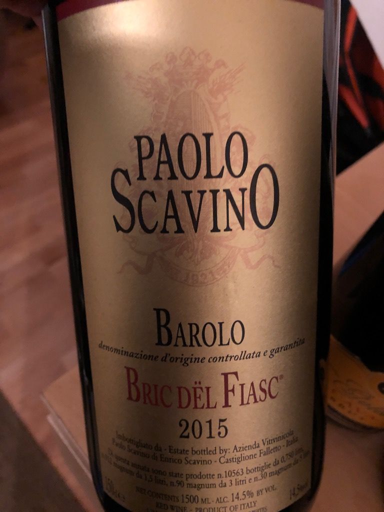2015 Paolo Scavino Barolo Riserva Bric dël Fiasc, Italy, Piedmont ...
