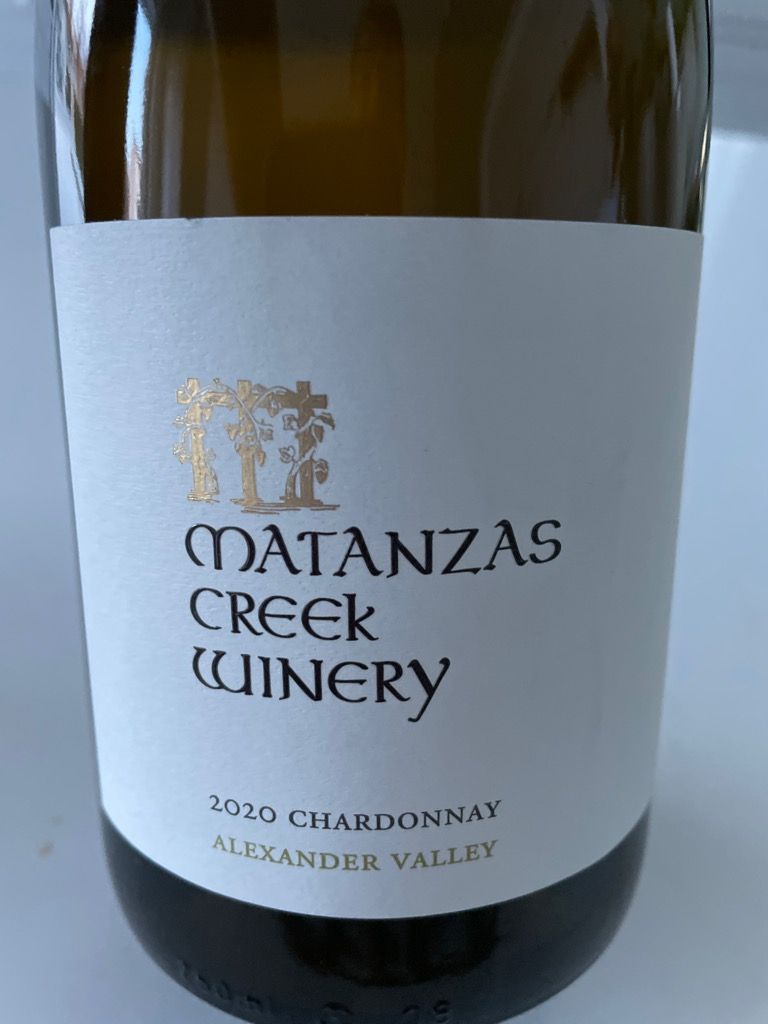 2020 Matanzas Creek Winery Chardonnay, USA, California, Sonoma County ...