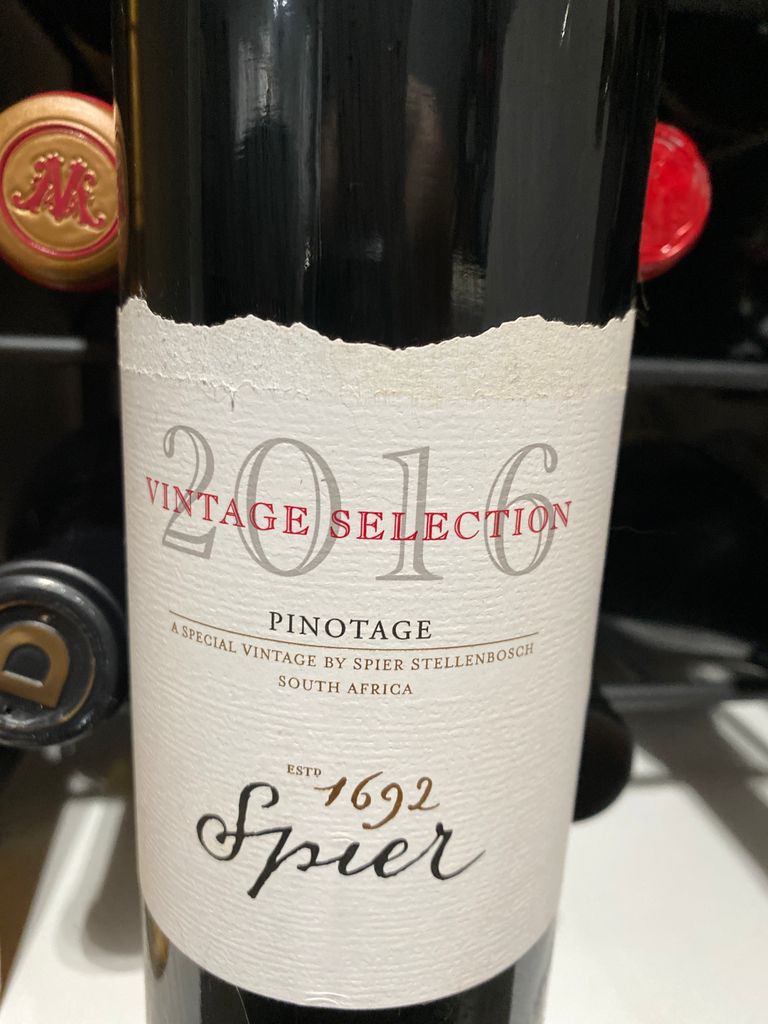 2016 Spier Pinotage Vintage Selection (Pinotage), South Africa, Coastal ...