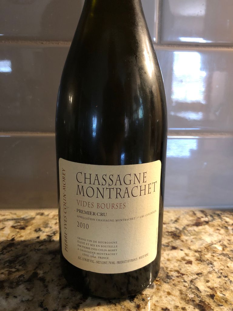 2010 Pierre-Yves Colin-Morey Chassagne-Montrachet 1er Cru Vide