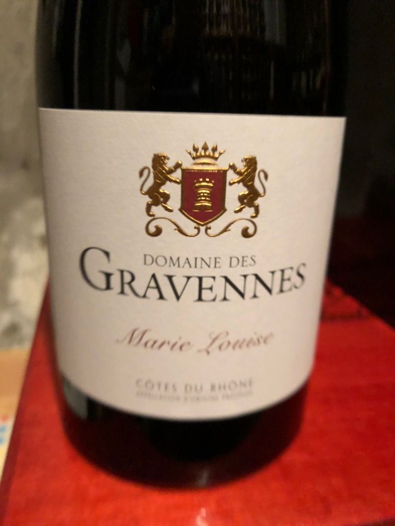 2018 Domaine des Gravennes Côtes du Rhône Cuvée Marie Louise, France