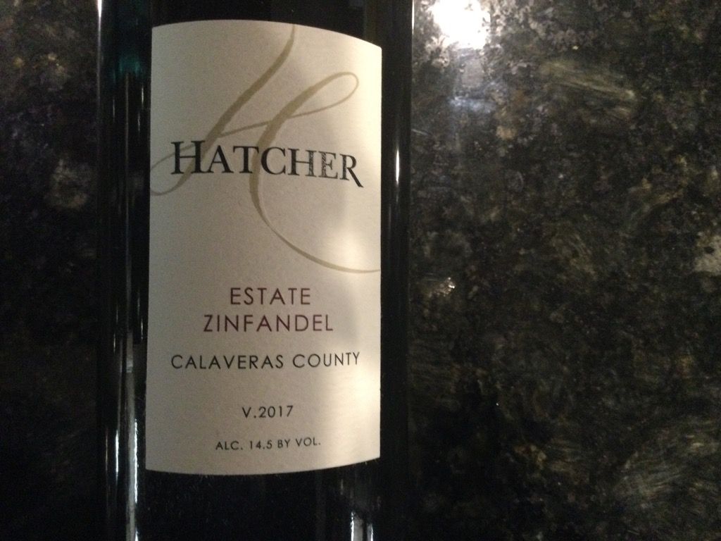 2018 Hatcher Winery Zinfandel Estate Vineyard, USA, California, Sierra