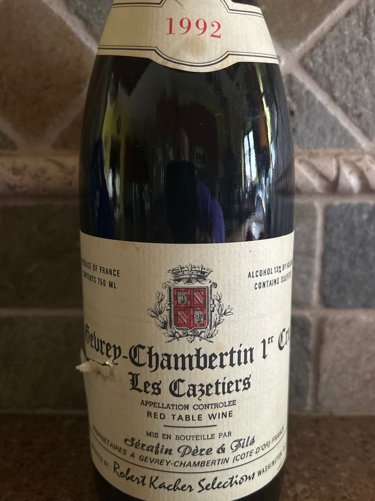 1993 Serafin Père et Fils Gevrey-Chambertin 1er Cru Les Cazetiers