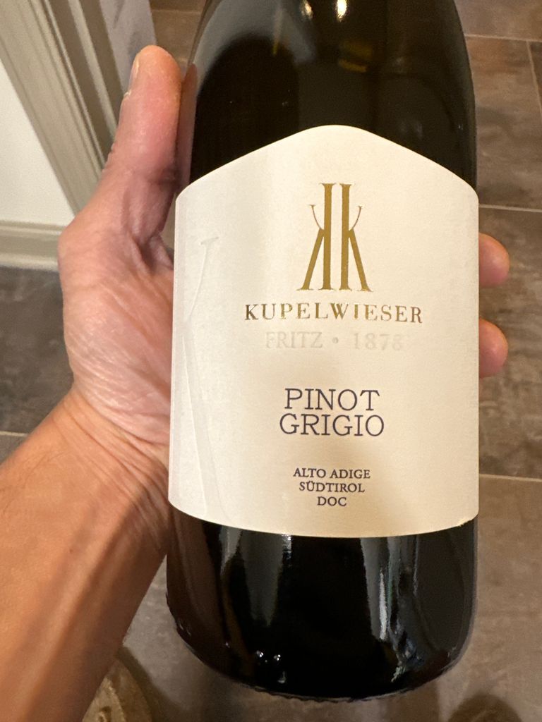 2014 Kupelwieser Pinot Grigio - CellarTracker
