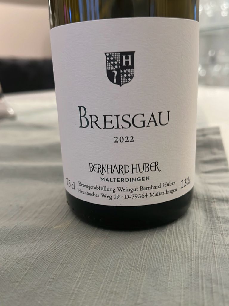 2022 Bernhard Huber Breisgau - CellarTracker
