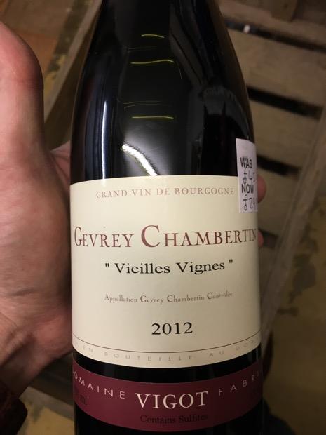 2017 Domaine Vigot Fabrice Gevrey-Chambertin Vieilles Vignes