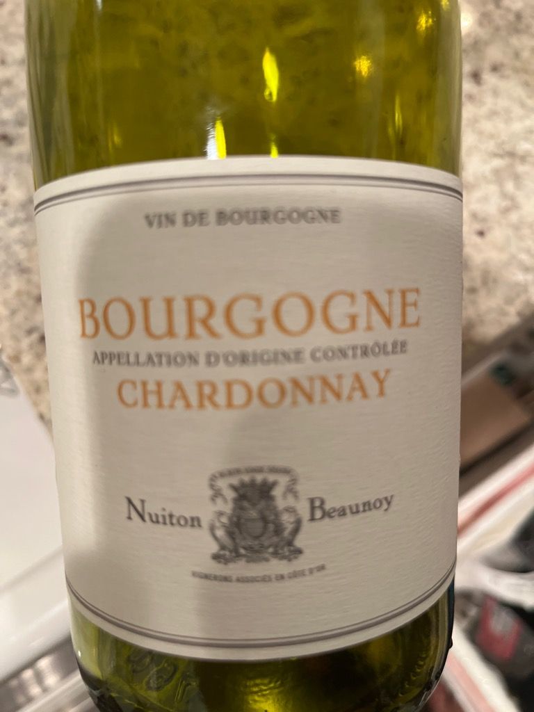 2019 Nuiton-Beaunoy Bourgogne Blanc, France, Burgundy, Bourgogne Blanc ...