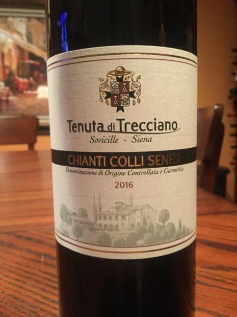 2016 Tenuta di Trecciano Chianti Colli Senesi, Italy, Tuscany, Chianti ...