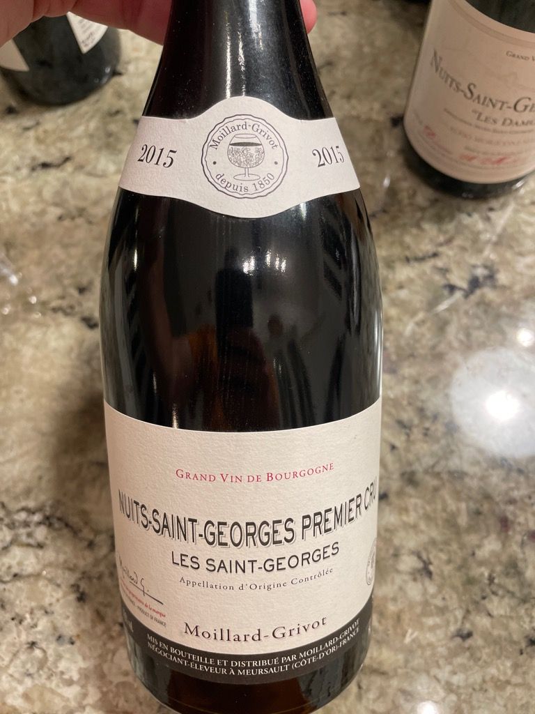 2015 Moillard Grivot Nuits St Georges 1er Cru Les Saint Georges