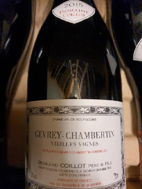 2015 Domaine Coillot Gevrey-Chambertin Vieilles Vignes - CellarTracker