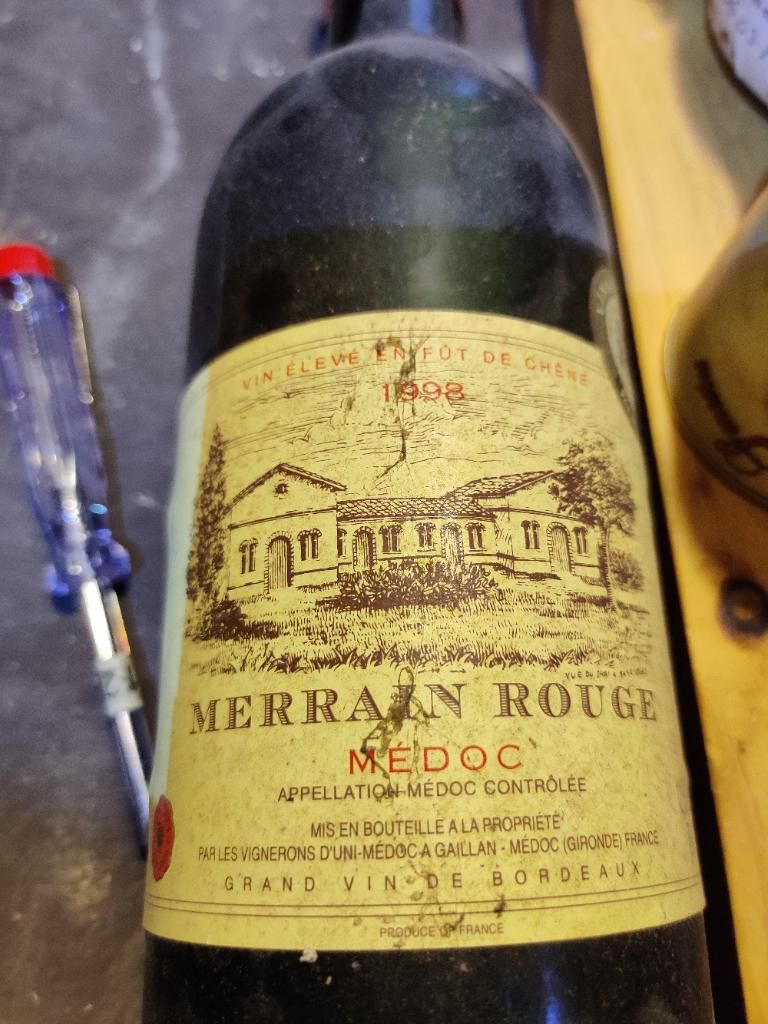 1998 Merrain Rouge, France, Bordeaux, Médoc - CellarTracker