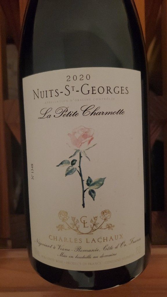 2020 Charles Lachaux Nuits St. Georges La Petite Charmotte - CellarTracker