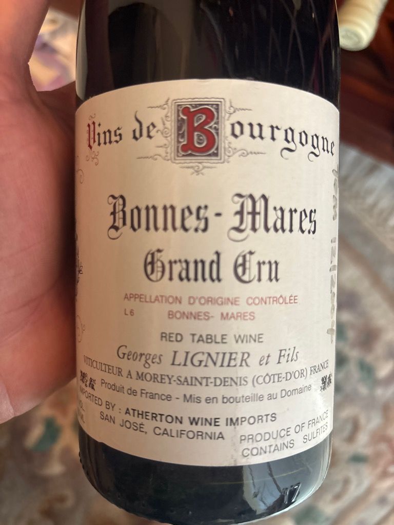 1994 Georges Lignier et Fils Bonnes Mares - CellarTracker