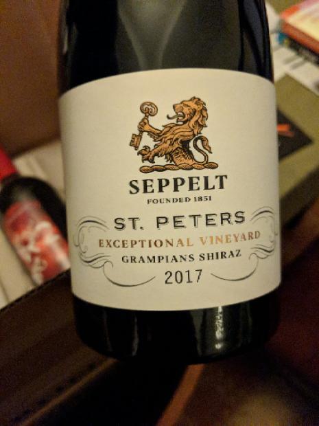 2017 Seppelt Shiraz St Peters, Australia, Victoria, Western Victoria ...