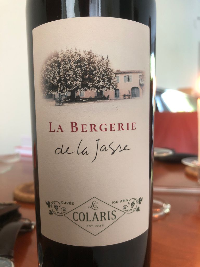 2020 La Bergerie de la Jasse Vin de Pays d'Oc Cuvée Colaris 100 Ans ...