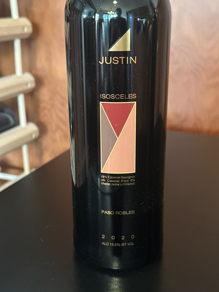 2020 Justin Vineyards & Winery Isosceles - CellarTracker