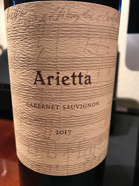 2017 Arietta Cabernet Sauvignon - CellarTracker