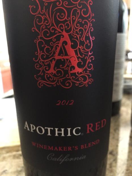 Apothic Red Wine, Winemaker's Blend, California, 2012 - 750 ml