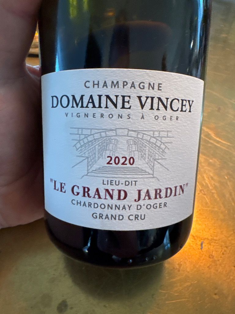 2020 Domaine Vincey Champagne Grand Cru Le Grand Jardin