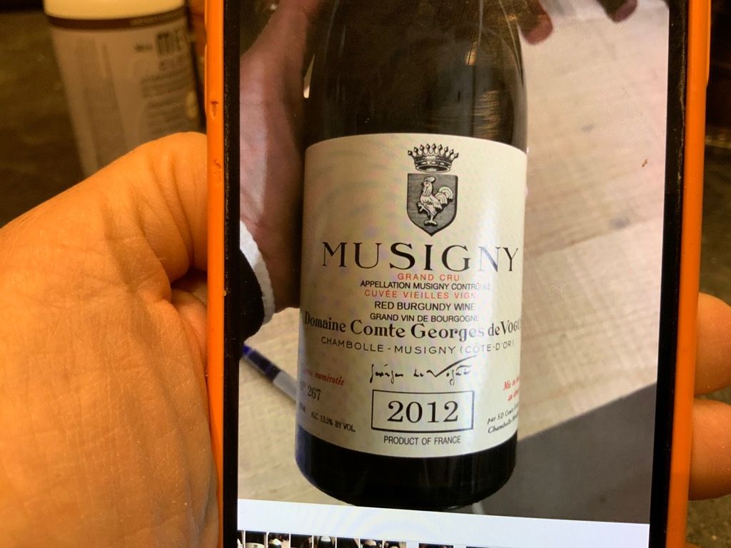 2012 Domaine Comte Georges de Vogüé Musigny Cuvée Vieilles Vignes