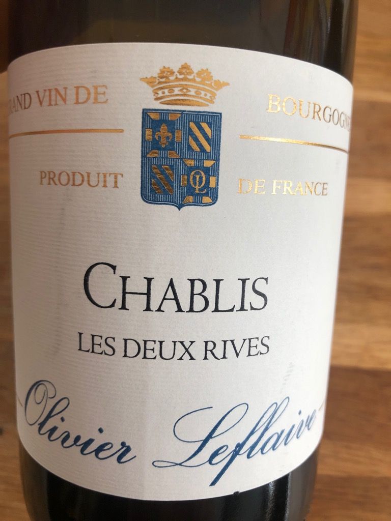 2020 Olivier Leflaive Chablis Les Deux Rives, France, Burgundy, Chablis ...