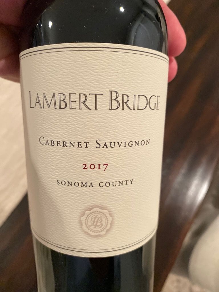 2017 Lambert Bridge Cabernet Sauvignon, USA, California, Sonoma County ...