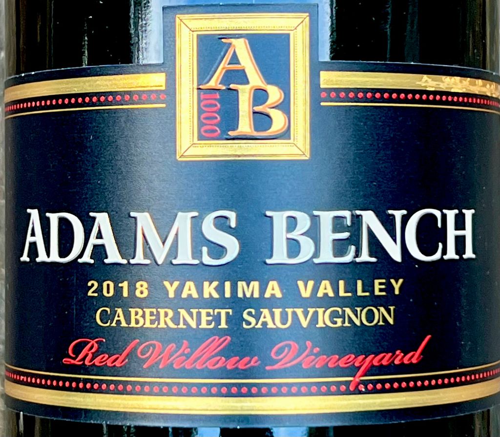 2018 Adams Bench Cabernet Sauvignon Red Willow Vineyard Usa