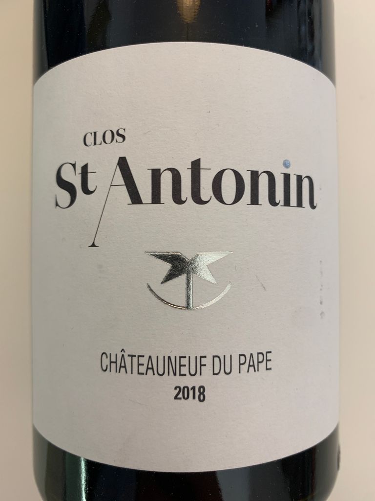 2018 Clos St. Antonin ChâteauneufduPape, France, Rhône, Southern