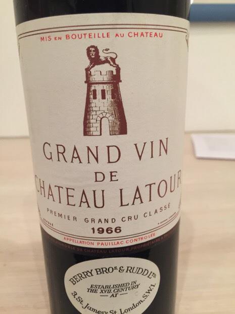 Cote Château Latour 1er Grand Cru Classé 1954 Bordeaux rouge
