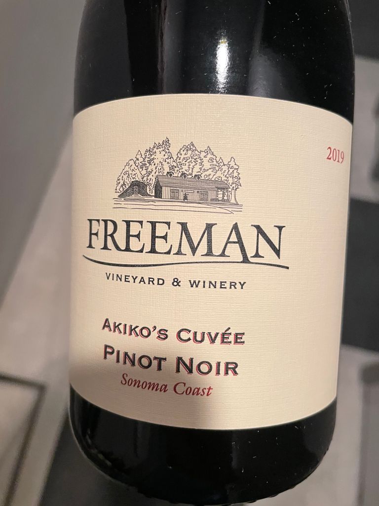 2019 Freeman Pinot Noir Akiko's Cuvée - CellarTracker